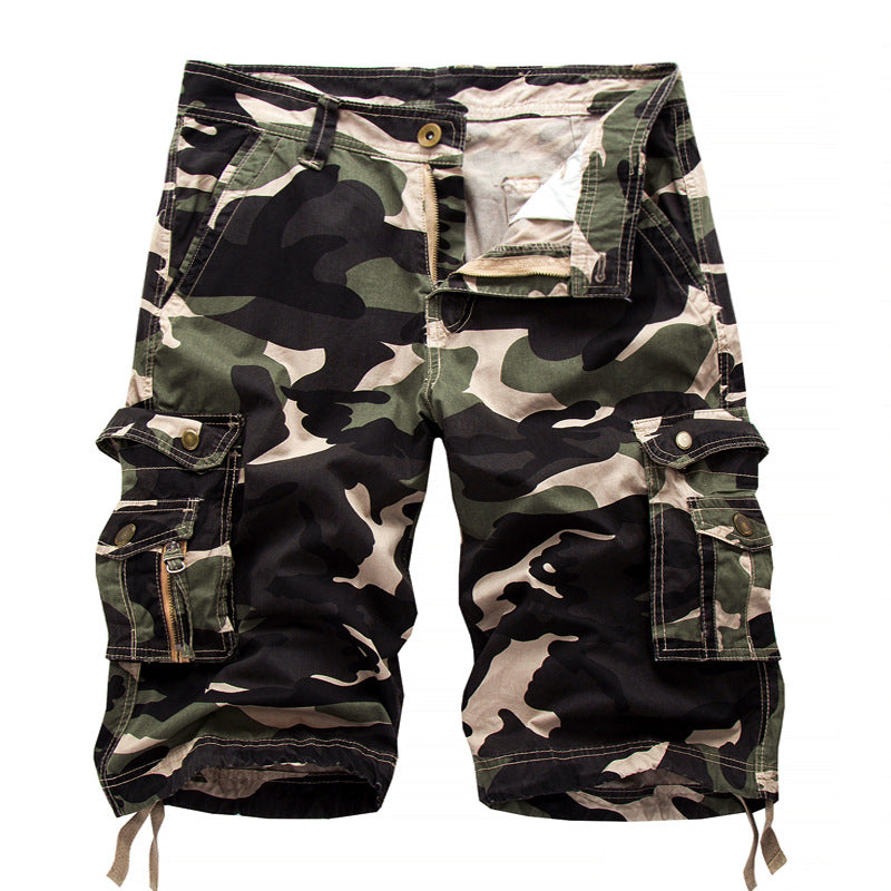 Herren Cargoshorts mit multifunktionalen Taschen und camouflagemuster Echoarchiv