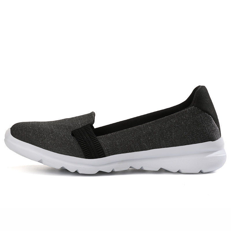 Damen Leichter Strick-Slipper mit elastischem Einstieg und gedämpfter Komfortsohle Echoarchiv