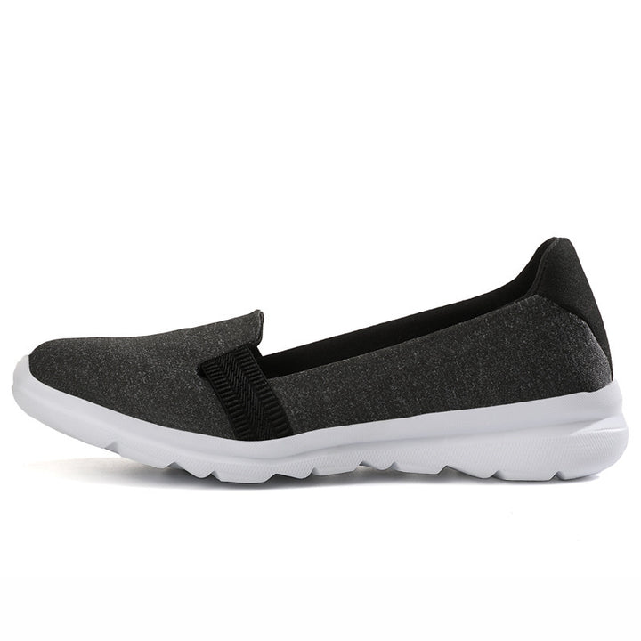 Damen Leichter Strick-Slipper mit elastischem Einstieg und gedämpfter Komfortsohle Echoarchiv
