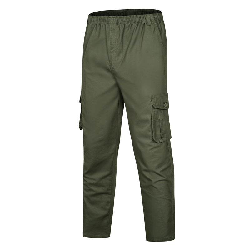 Herren locker sitzende Cargo‑Hose mit elastischem Bund und Mehrfach‑Taschen Echo Archiv