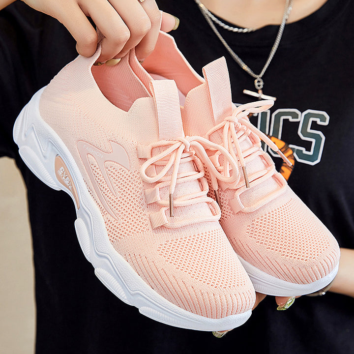 Damen nan minimalistischer Strick-Sockensneaker mit strukturiertem 3D-Obermaterial, anatomischem Memory-Fußbett und profiliertem EVA-Plateau Echo Archiv