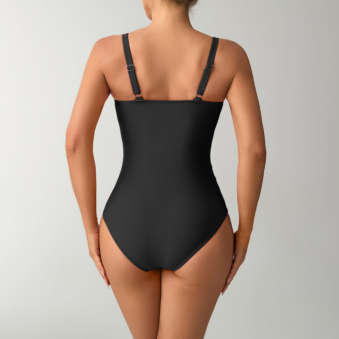 Damen Einteiler Badeanzug mit eleganten Schmuckdetails Echo Archiv