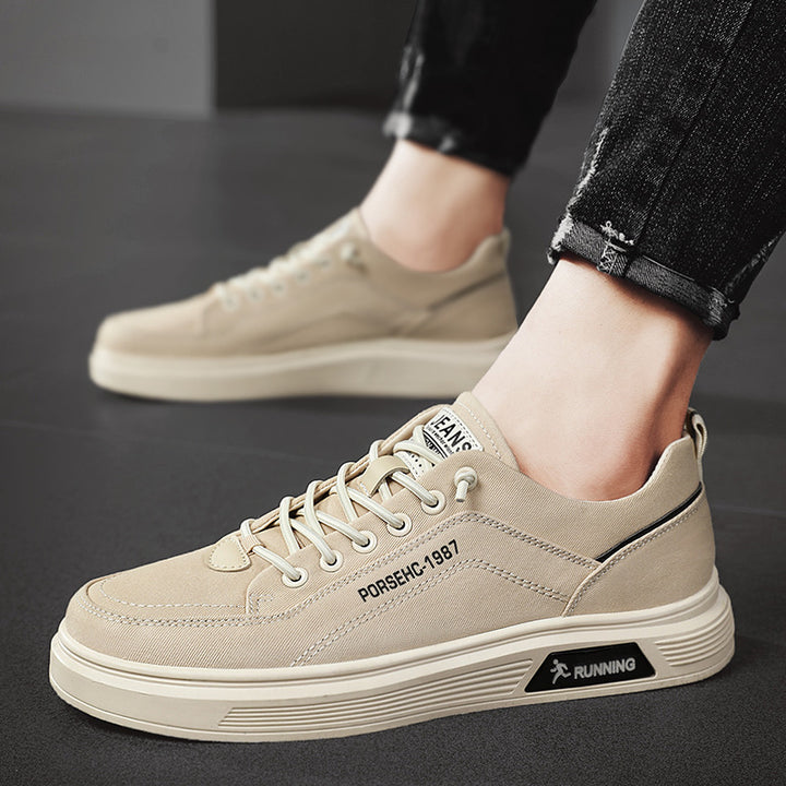Unisex leichte Canvas-Sneaker mit erhöhtem Plateau-Laufsohle und atmungsaktivem Textiloberteil – Norré
