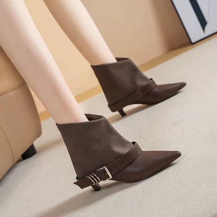 Damen Elegante Ankle-Stiefel mit Lässiger Stoff-Hülle Echo Archiv