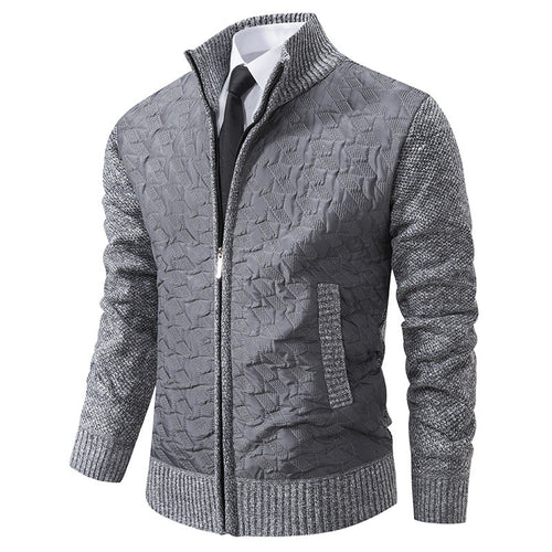 Herren Übergangsjacke mit hohen Kragen und gesteppter Innenseite Echoarchiv
