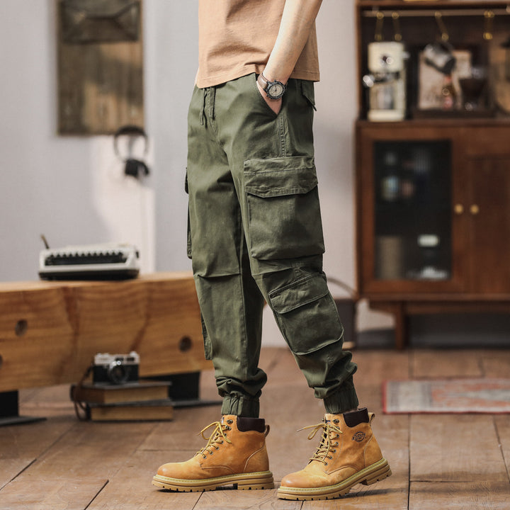 Herren Cargo-Hose mit multifunktionalen Taschen und elastischem Bund Echoarchiv 1758210560
