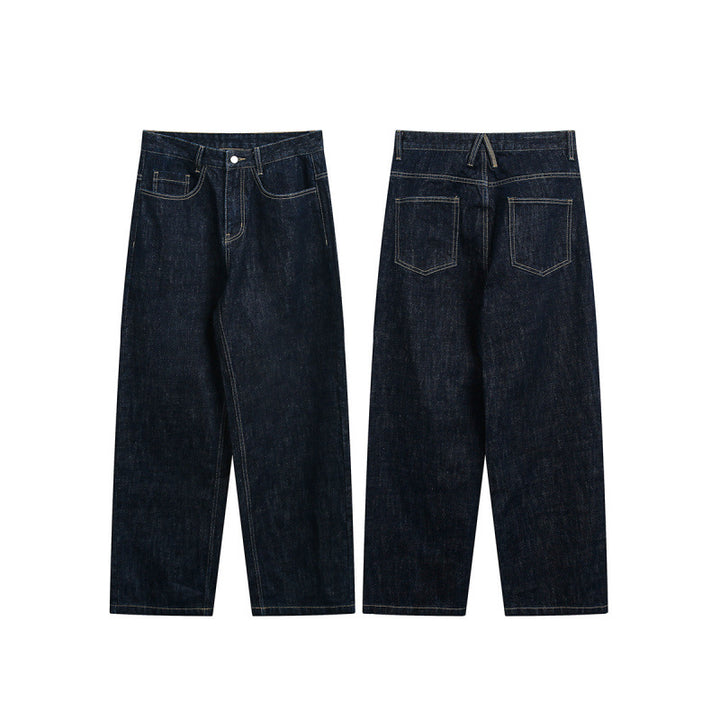 Damen High‑Waist Straight‑Leg Raw‑Denimjeans mit Relaxed‑Fit und Five‑Pocket‑Design Echo Archiv