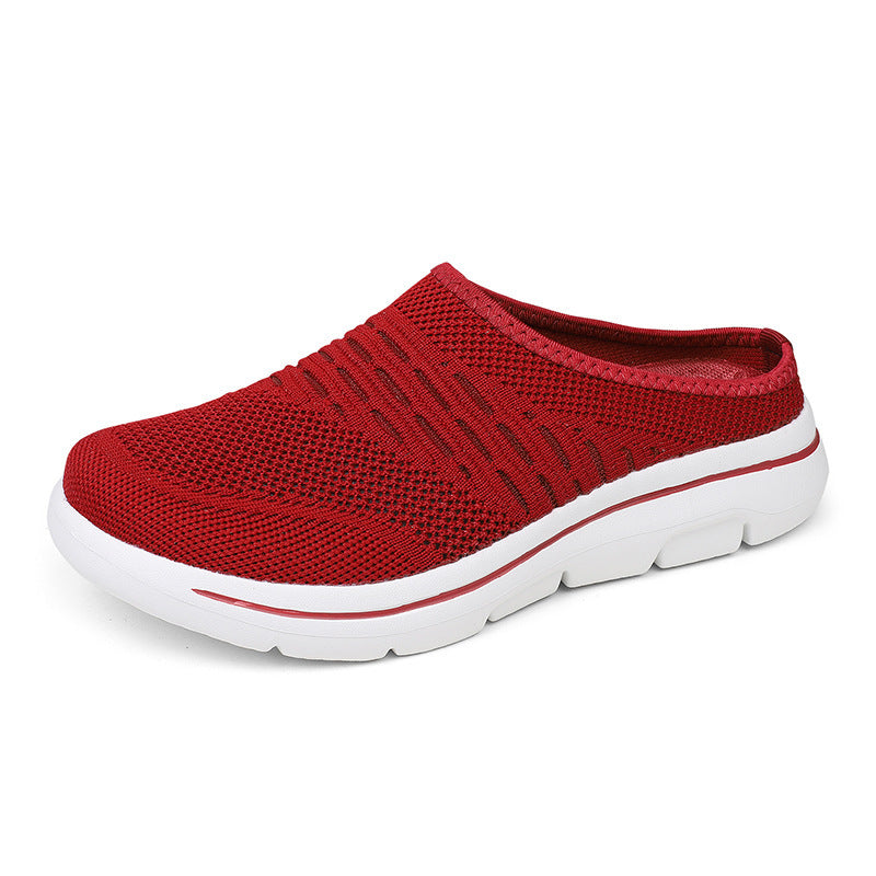 Damen nan atmungsaktive Strick-Slipper Clog mit orthopädischem Memory-Schaum-Fußbett Echo Archiv