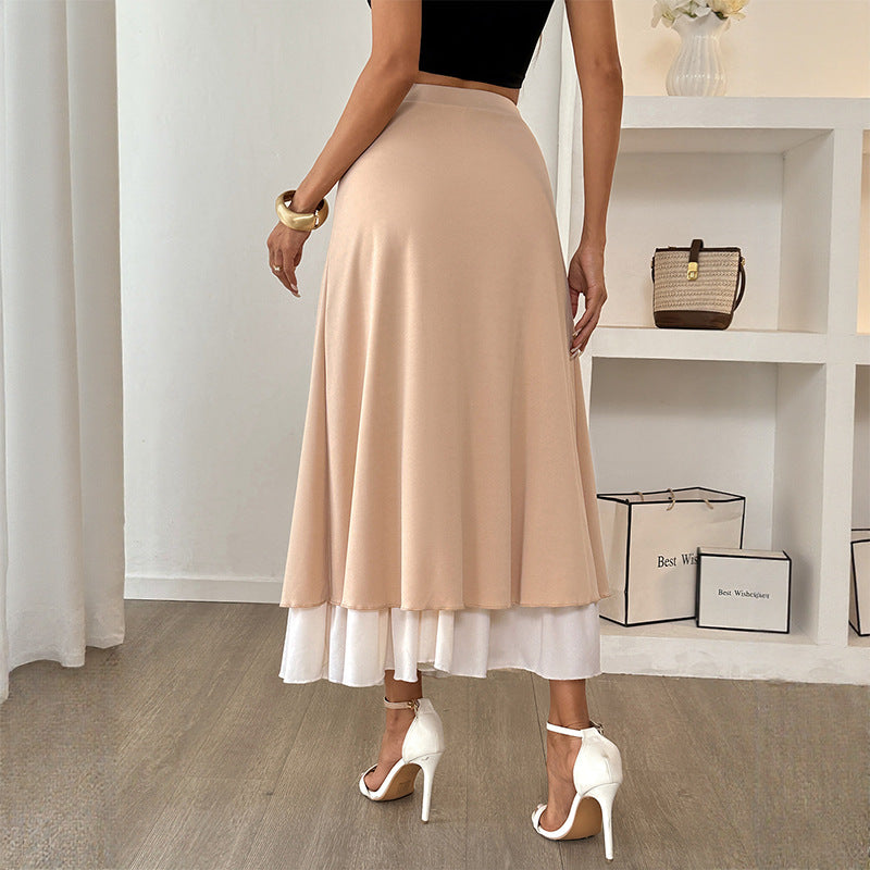 Damen Eleganter Maxirock mit Rüschendetails Echo Archiv