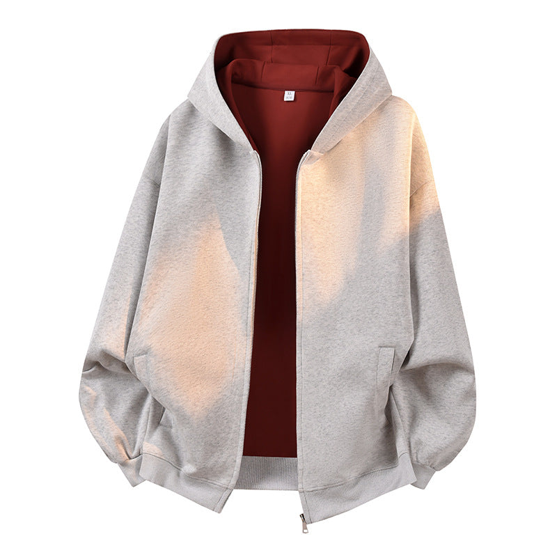 Herren Oversize Kapuzen-Zipjacke Echoarchiv