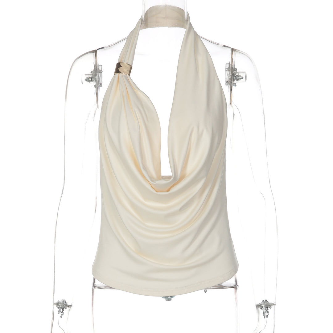 Damen Drapiertes Top mit elegantem Ausschnitt Echo Archiv