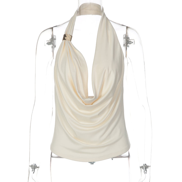 Damen Drapiertes Top mit elegantem Ausschnitt Echo Archiv