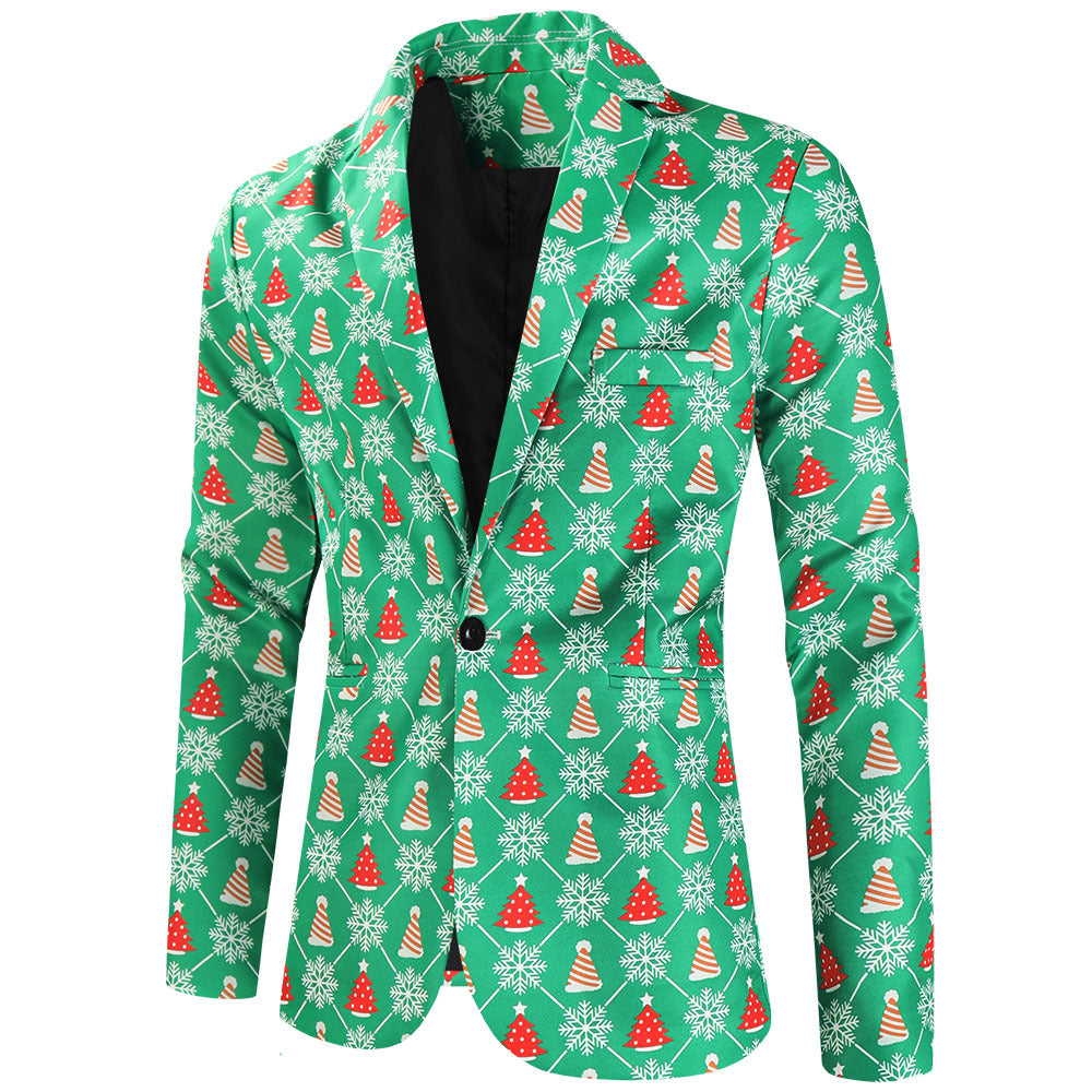 Herren festliches Anzugset mit kreativem Weihnachtsdesign Echoarchiv