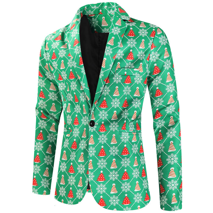 Herren festliches Anzugset mit kreativem Weihnachtsdesign Echoarchiv