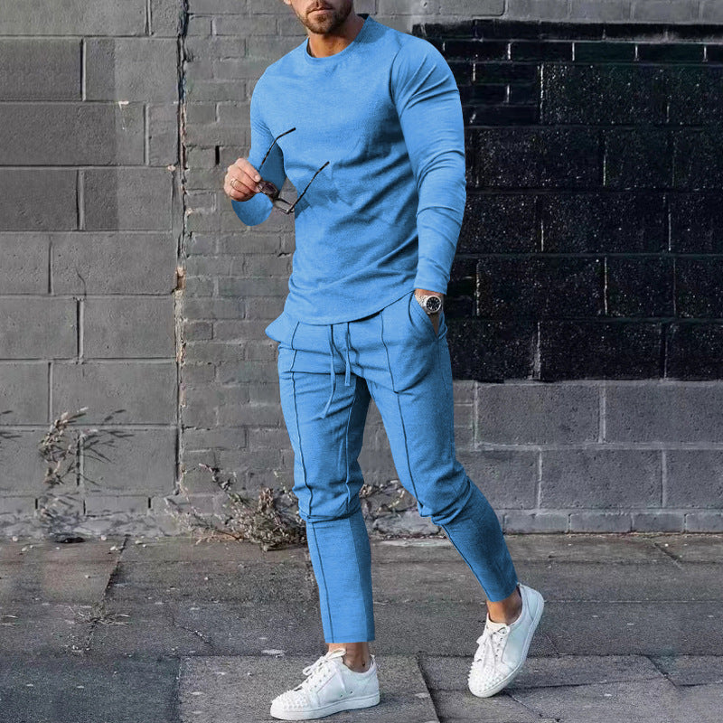 Herren sportliches Langarmshirt mit bequemen Jogginghose Echoarchiv