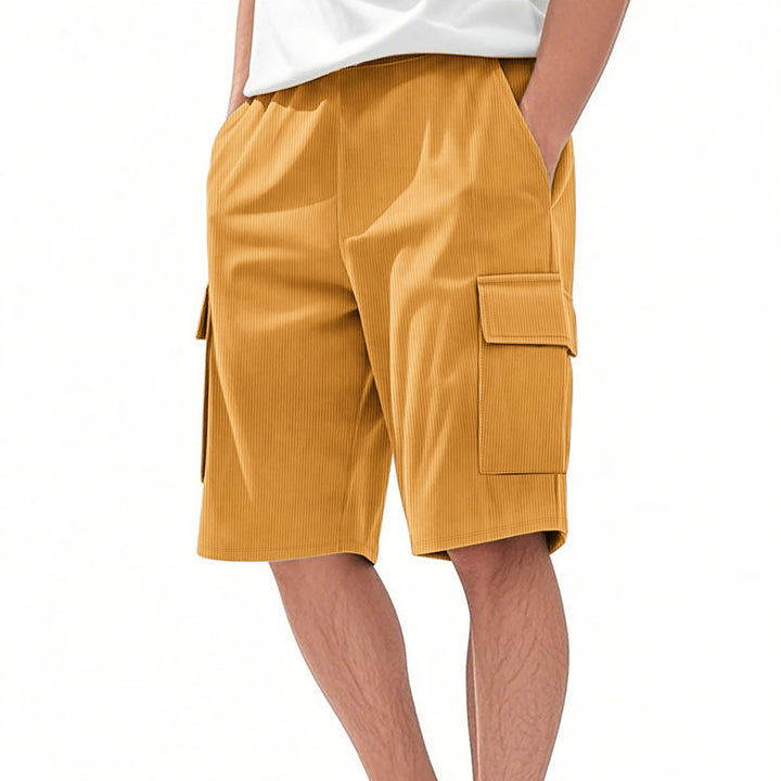 Herren Cargo-Shorts im modernen Streifen-Design mit praktischen Taschen Echoarchiv