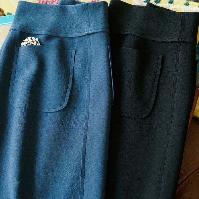 Damen Eleganter, schmal geschnittener Midirock Echoarchiv