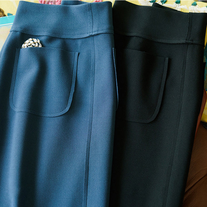 Damen Eleganter, schmal geschnittener Midirock Echoarchiv