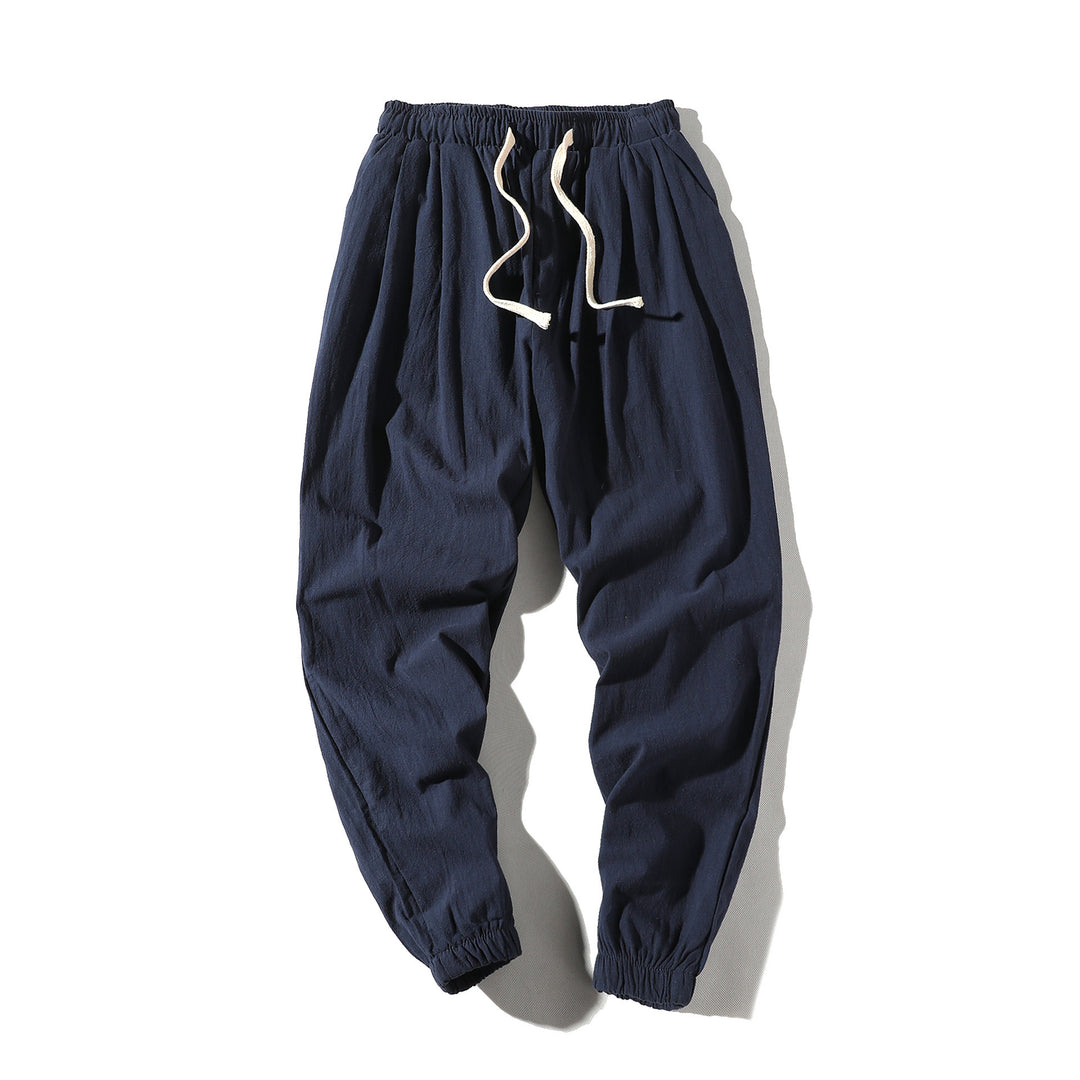Herren nan lockere Jogginghose mit elastischem Bund, Kordelzug, Seitentaschen und elastischen Bündchen Echo Archiv