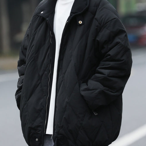 Damen gesteppte Winterjacke mit hohem Kragen und praktischen Taschen Echoarchiv