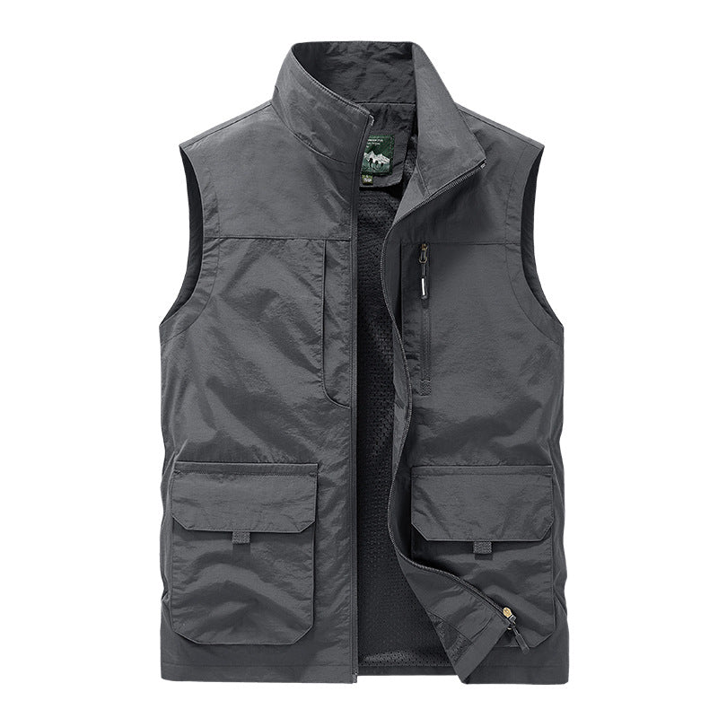 Herren leichte Utility-Weste mit Meshfutter und Multifachtaschen – Taviero