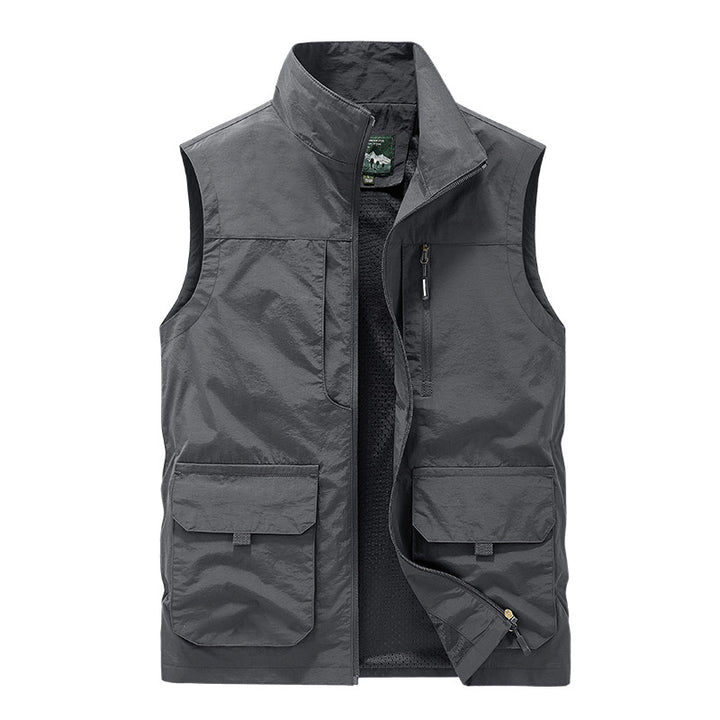 Herren leichte Utility-Weste mit Meshfutter und Multifachtaschen – Taviero