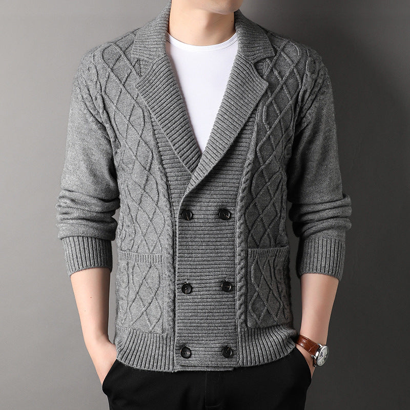 Herren Strickjacke mit doppelter Knopfleiste Echoarchiv