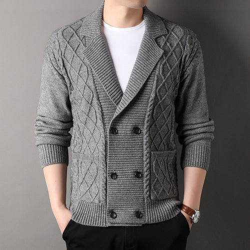 Herren Strickjacke mit doppelter Knopfleiste Echoarchiv