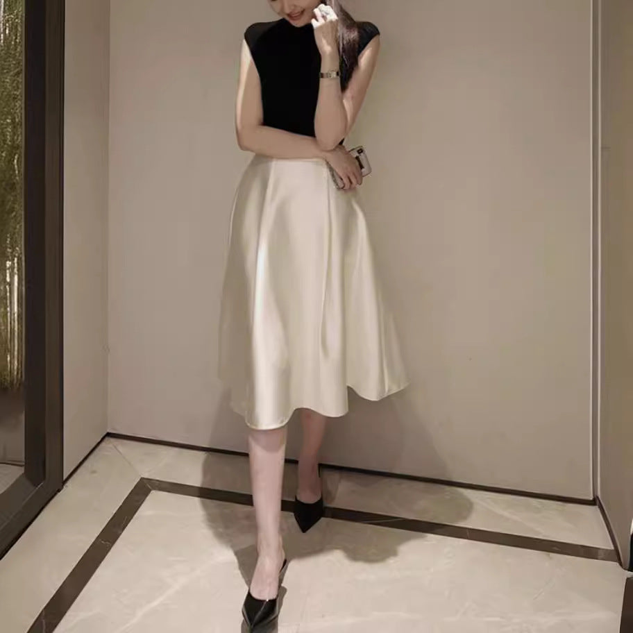 Damen Eleganter Miditüllrock mit schwingendem Saum Echoarchiv