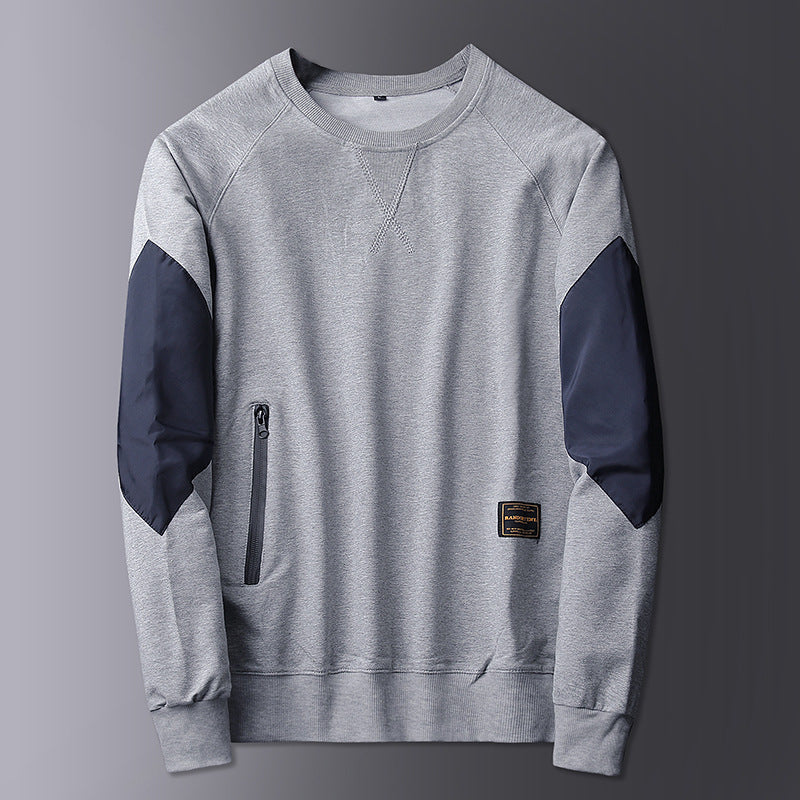 Herren Sportlicher Sweatshirt mit kontrastierenden Ärmeln Echoarchiv