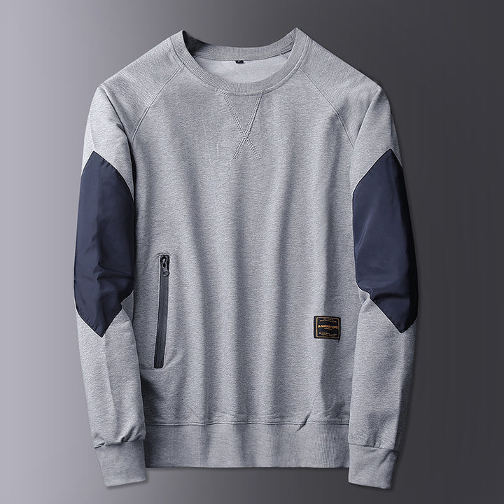 Herren Sportlicher Sweatshirt mit kontrastierenden Ärmeln Echoarchiv