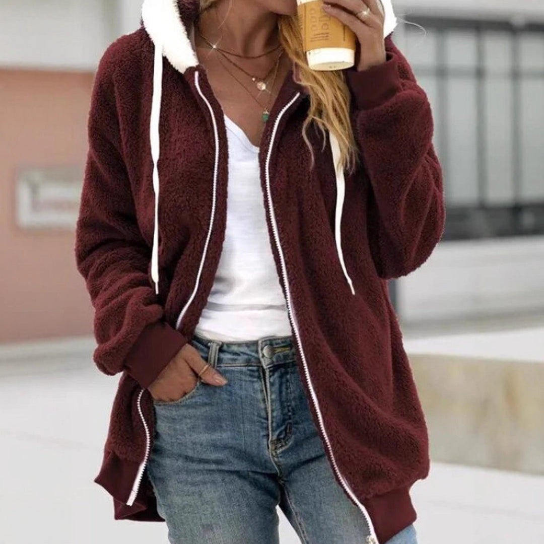 Damen Kuschelige und modische Fleecejacke Echo Archiv