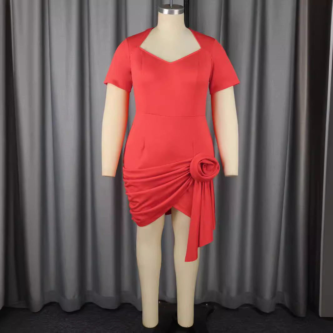 Damen figurbetontes Kleid mit asymmetrischem Drapierungsdetail Echo Archiv