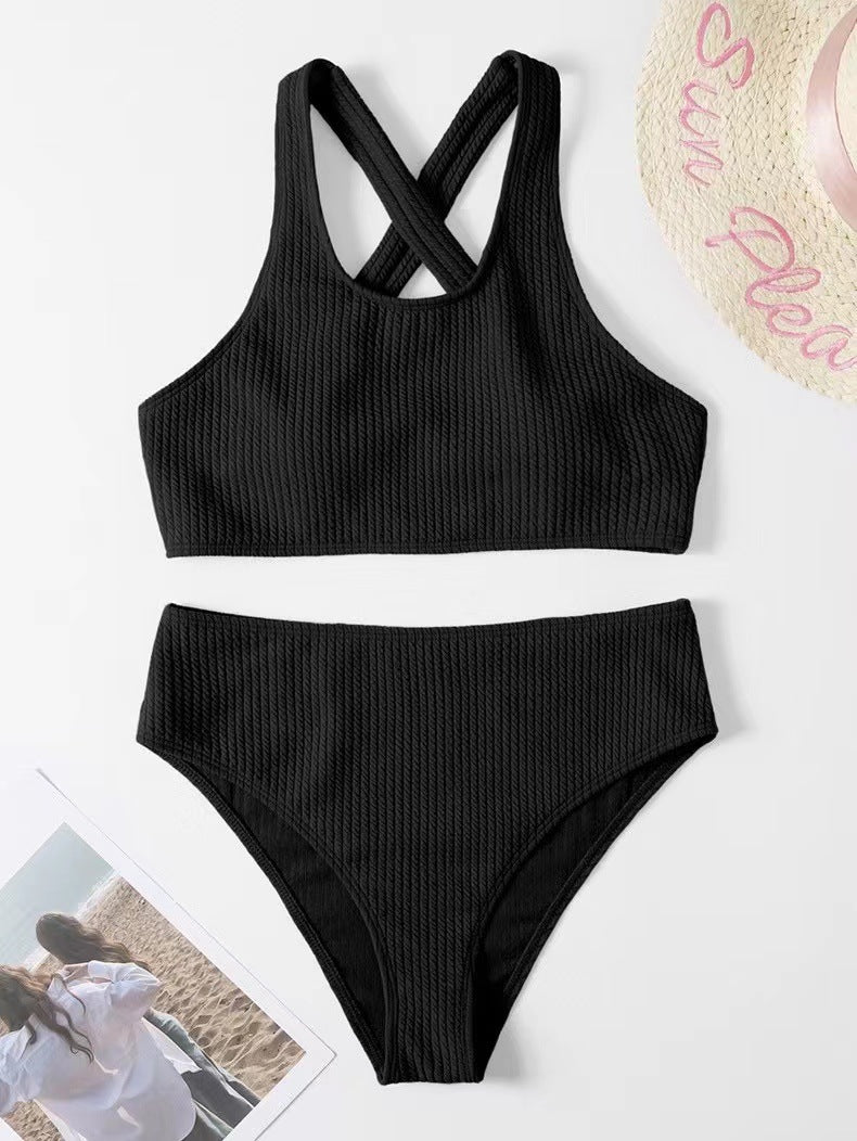 Damen Bikini-Set mit sportlichem und komfortablem Rippdesign Echo Archiv