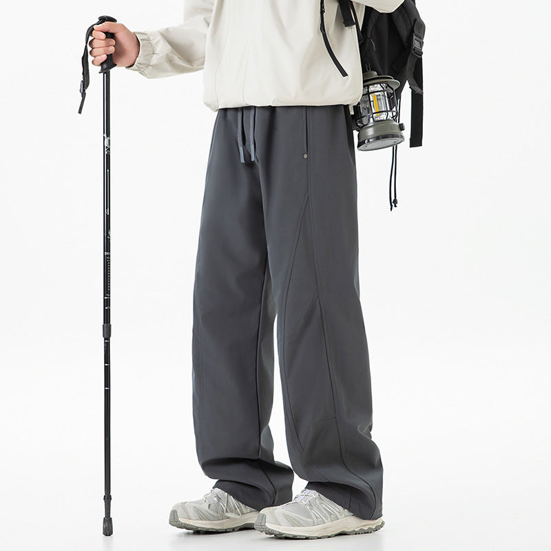Damen Weite Cropped-Utility-Jogginghose mit Tunnelzugbund und geschwungenen Cargotaschen Echo Archiv