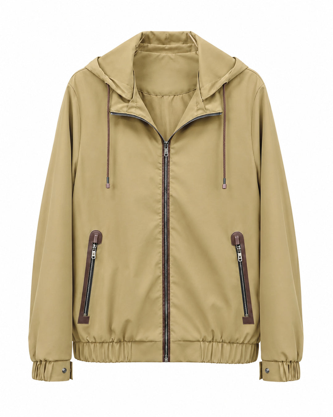 Herren Leichte Softshell‑Hoodiejacke mit wasserabweisender Außenlage, Lederapplikationen und Reißverschlusstaschen Echo Archiv