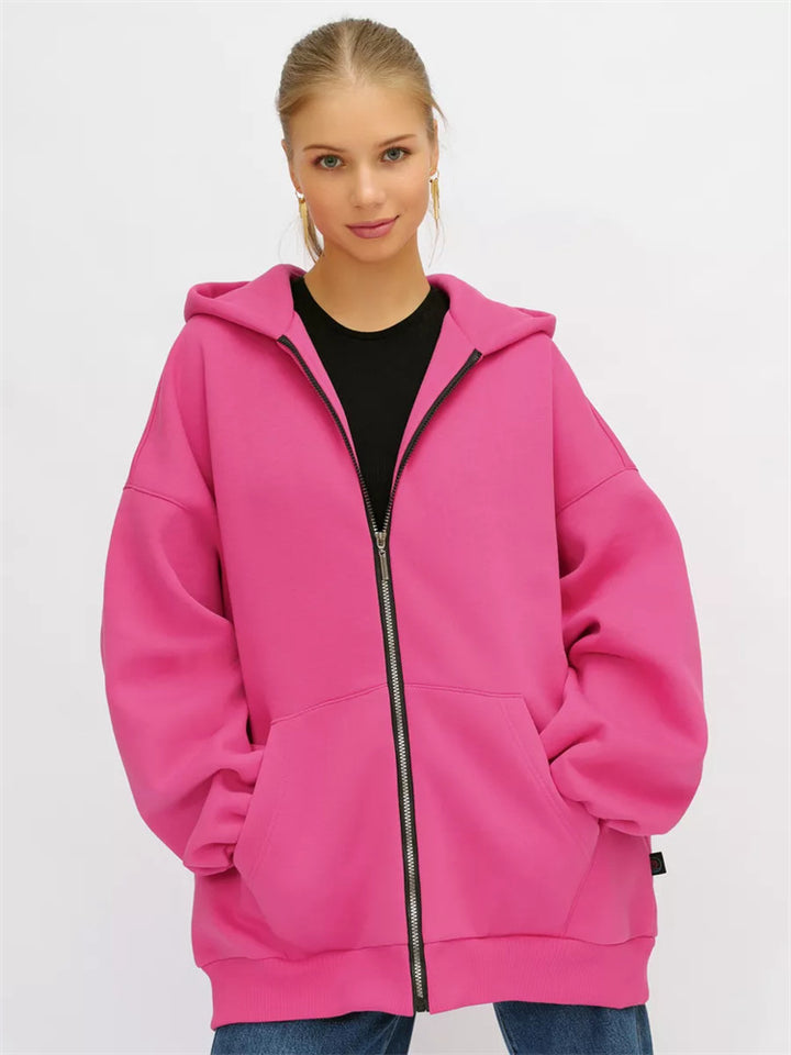Damen Oversized Kapuzenjacke Echo Archiv