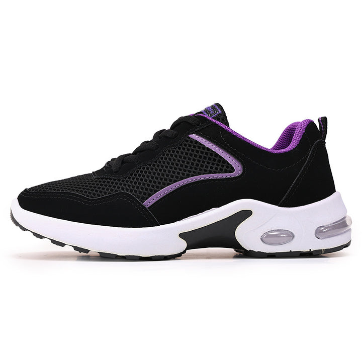 Damen nan atmungsaktive Laufsneaker mit sichtbarer Luftkissen-Dämpfung und gepolstertem Fersenbereich Echo Archiv