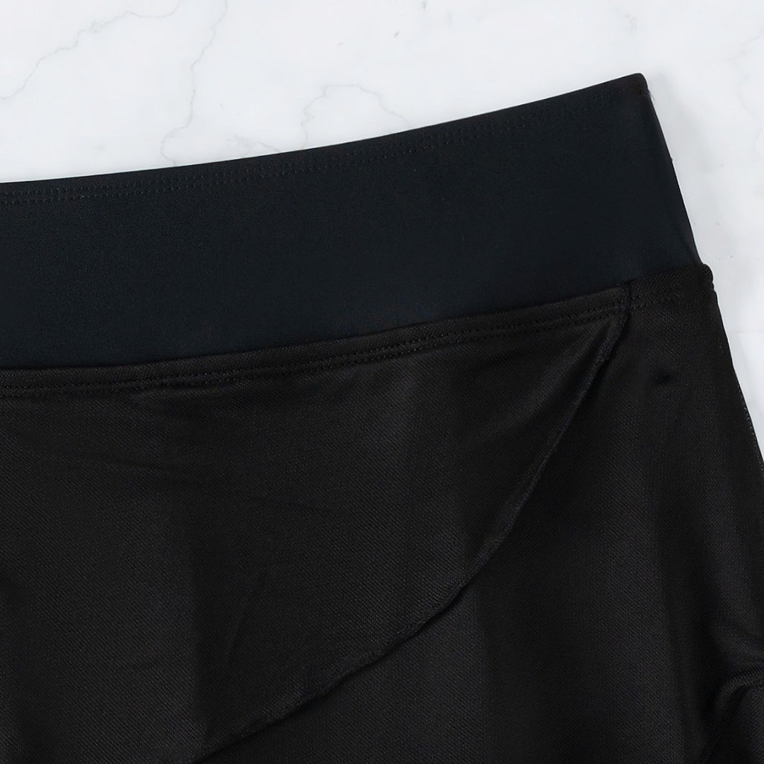 Damen Maxirock aus luftiger Chiffon-Optik mit asymmetrischem Schnitt Echo Archiv