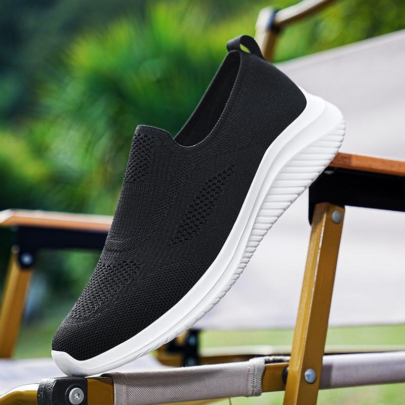 Herren Leichte Slip-On Sport SnEchoarchivkers mit Atmungsaktivem Strickdesign Echoarchiv