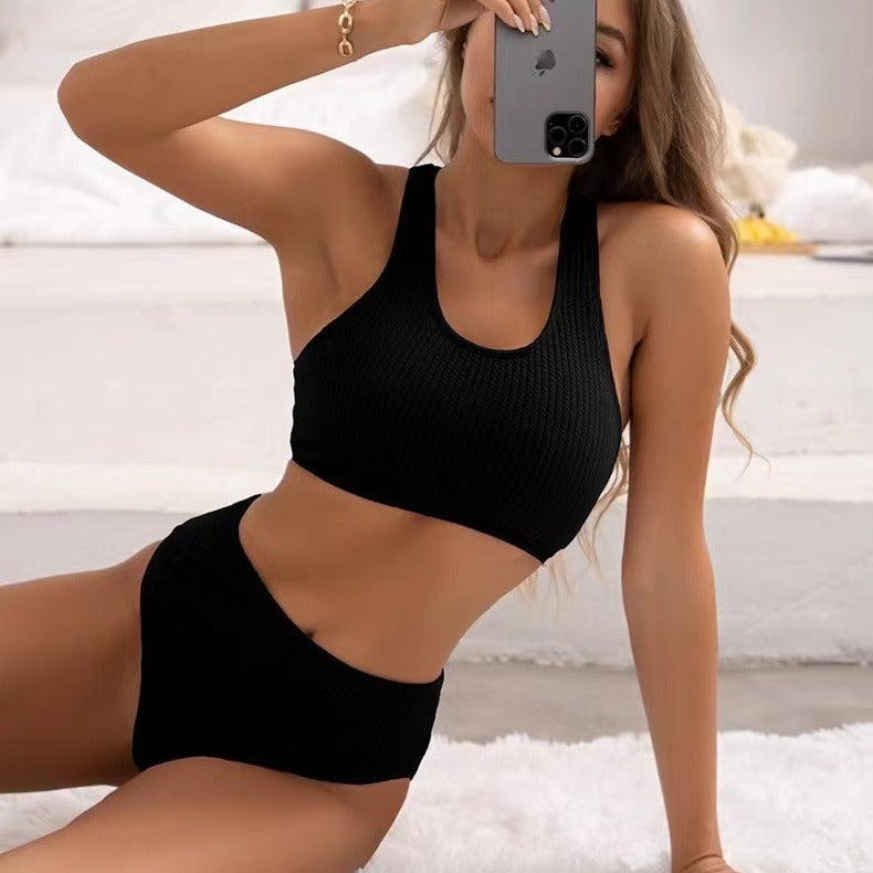 Damen Bikini-Set mit sportlichem und komfortablem Rippdesign Echo Archiv