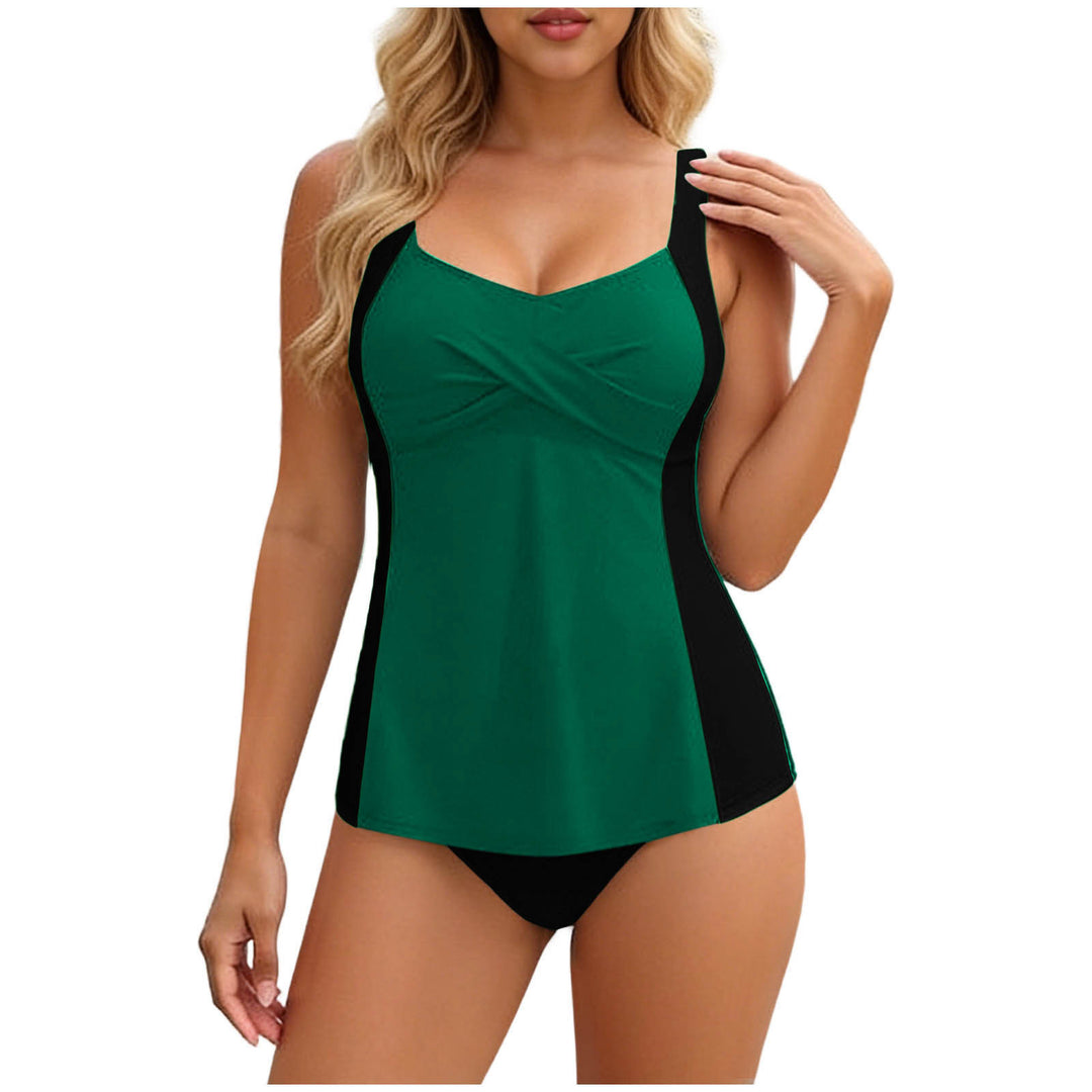 Damen Tankini mit elegantem Wickeldesign und figurformenden Einsätzen Echo Archiv