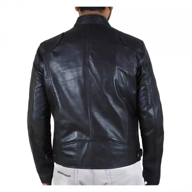 Herren hochwertige Biker-Lederjacke Echoarchiv