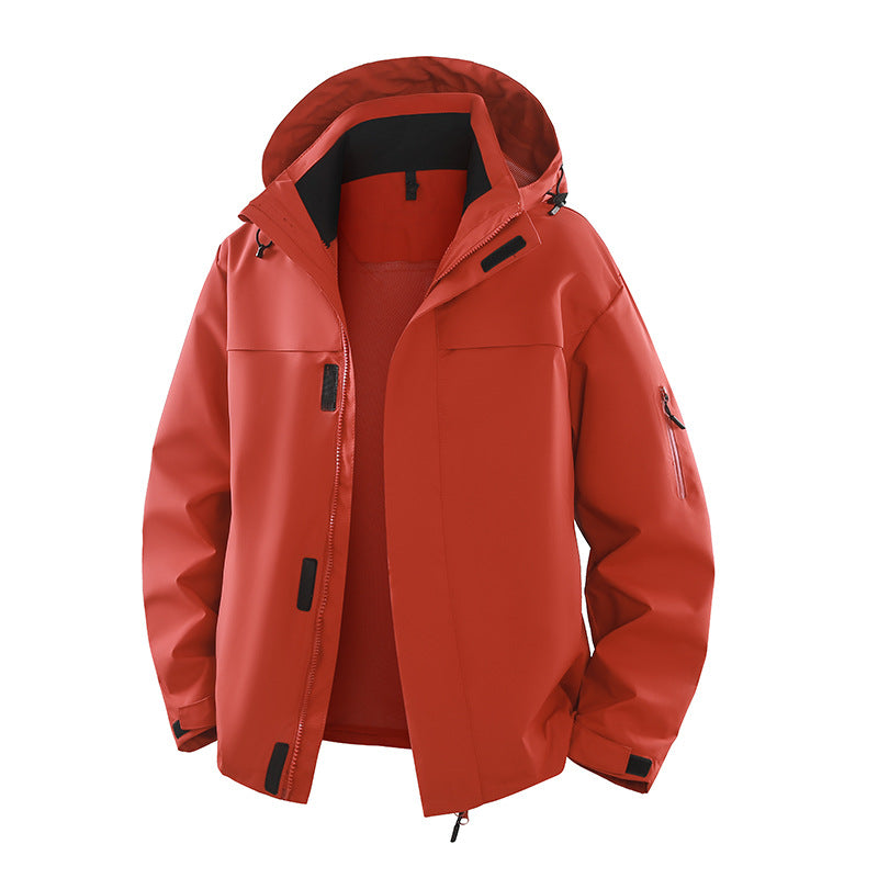 Herren Urbaner Softshell-Outdoorblouson mit Kapuze, verdecktem Reißverschluss und Mehrfach-Taschen Echo Archiv