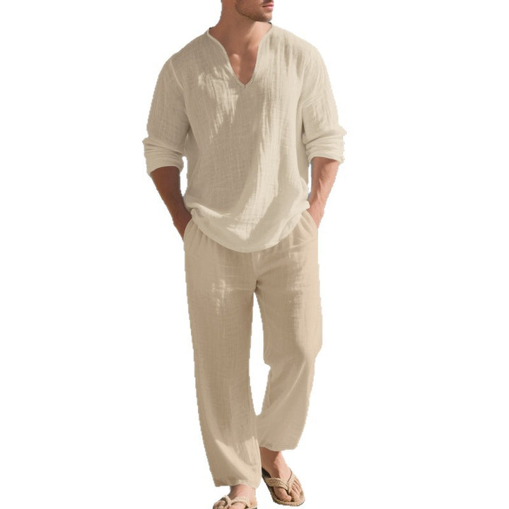 Herren lässiges Strand-Outfit aus atmungsaktiver Baumwolle Echoarchiv