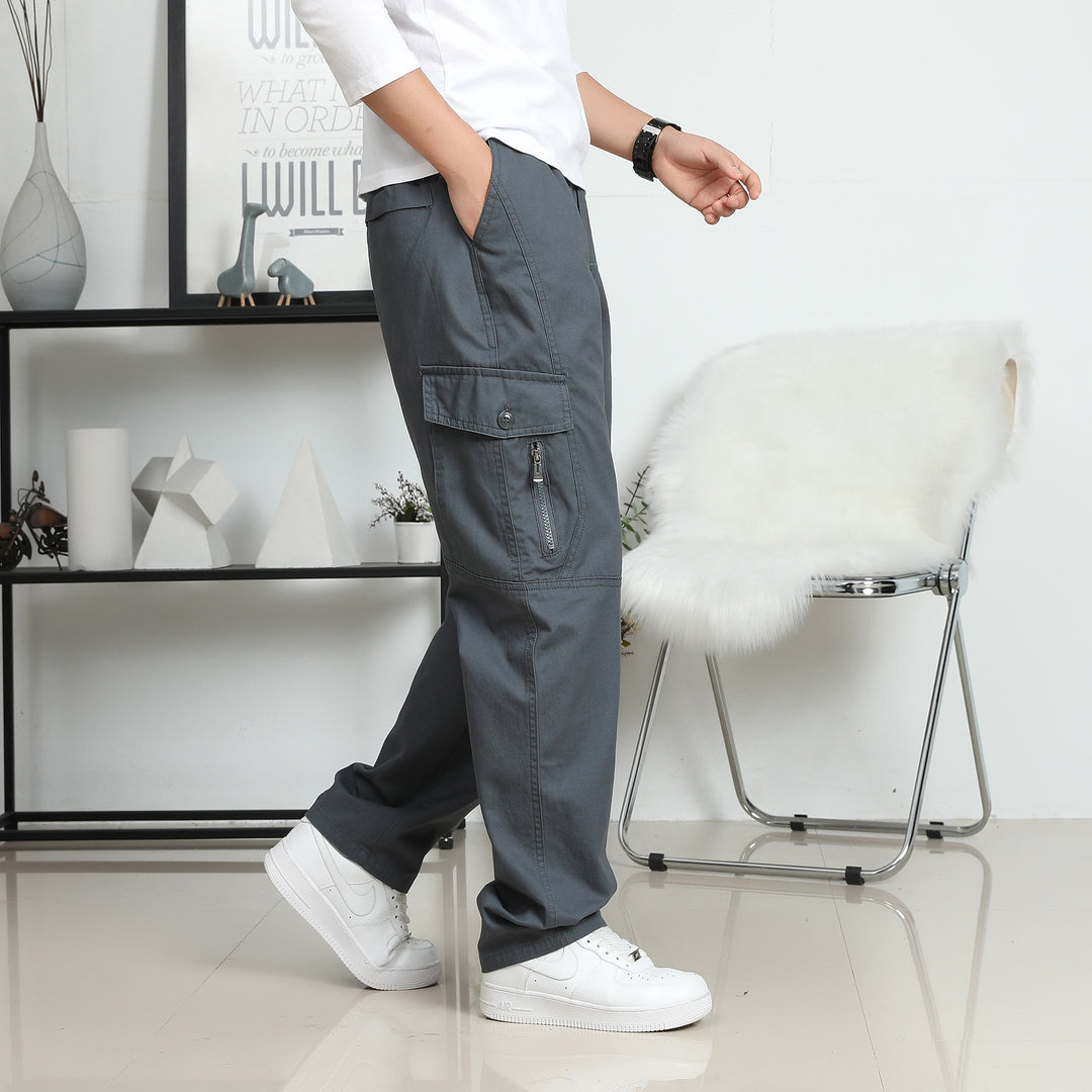 Herren Relaxed-Fit Cargohose im Utility-Design mit Kniepaneelen & Klappentaschen Echo Archiv
