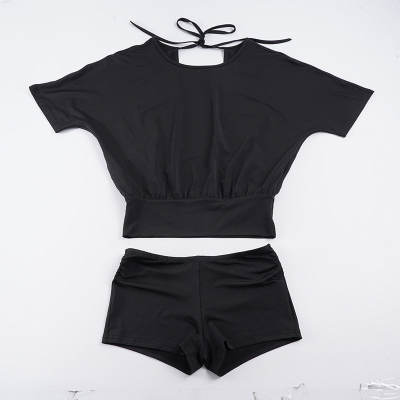 Damen Sportliches Bikini-Set mit lockerem Oberteil- und Short-Kombination Echo Archiv