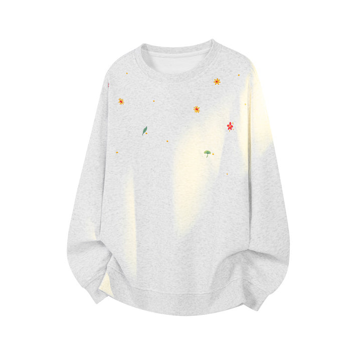 Damen Gemusterter Sweatshirt mit floralem Design Echo Archiv