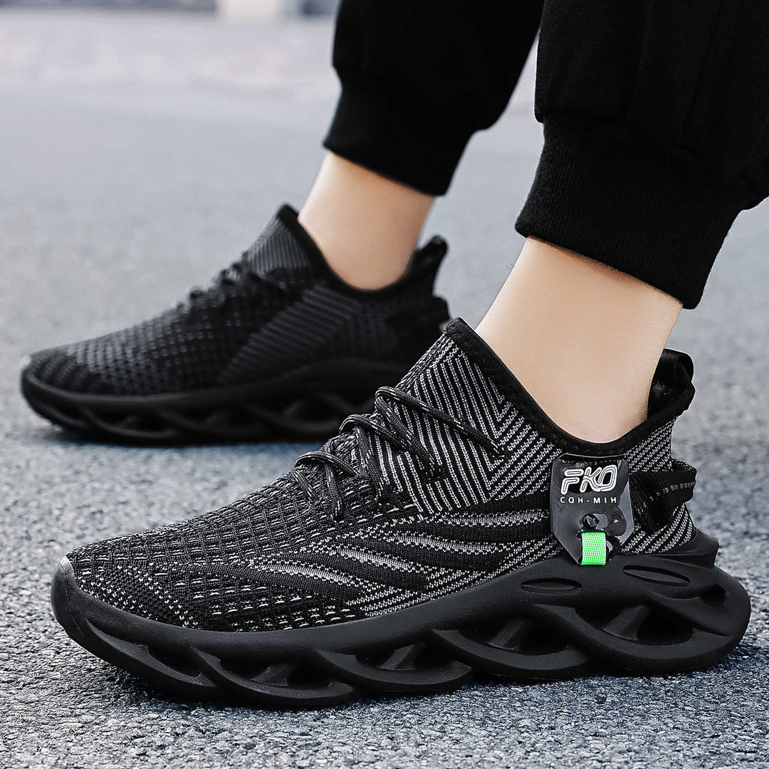 Herren nan leichter Strick-Sneaker mit nahtlosem Sockenschaft, atmungsaktivem Mesh-Obermaterial und innovativer hohlgeformter EVA-Dämpfung Echo Archiv