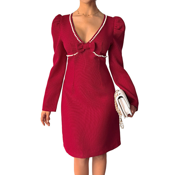 Damen Elegantes Kleid mit Schalendetail Echo Archiv